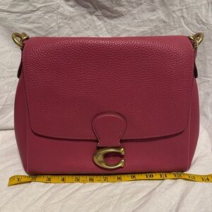 Coach Pink Leather Shoulder Bag